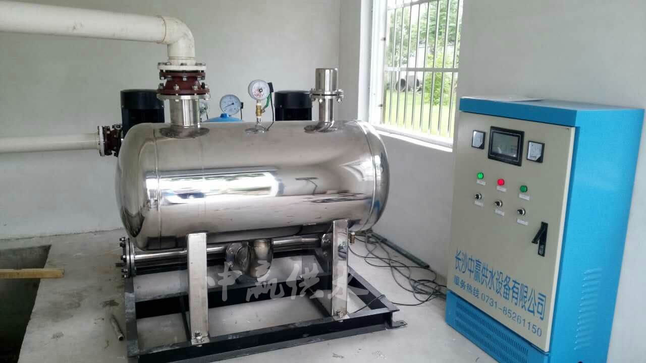 無負(fù)壓無吸程供水設(shè)備安裝調(diào)試完畢，正常運行